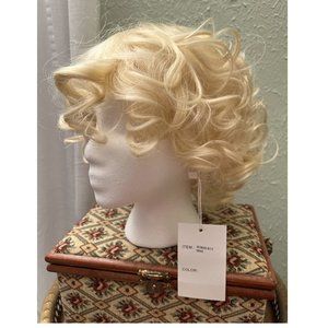 WIG SALE! In time for Halloween! Marilyn Monroe style curly platinum blonde bob